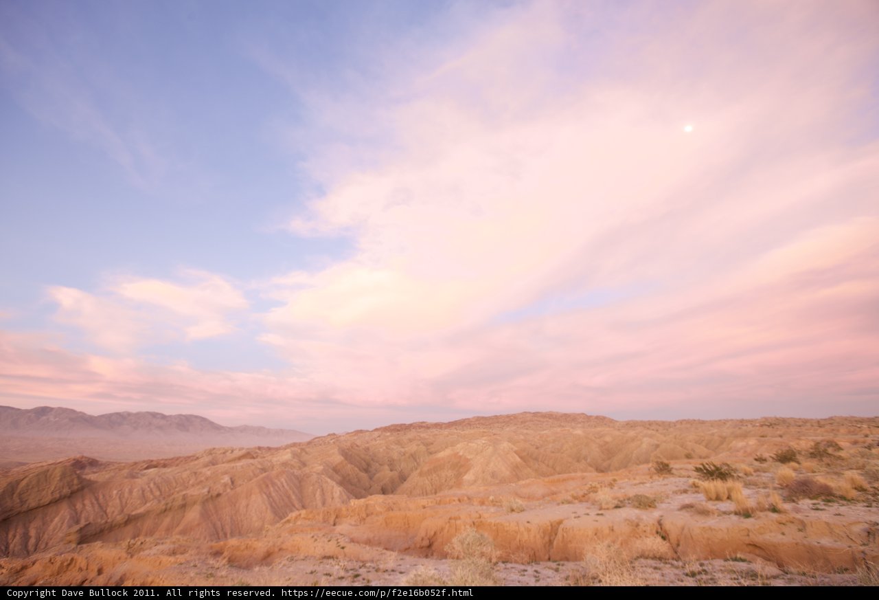 Moonrise in the Anza-Borrego Desert