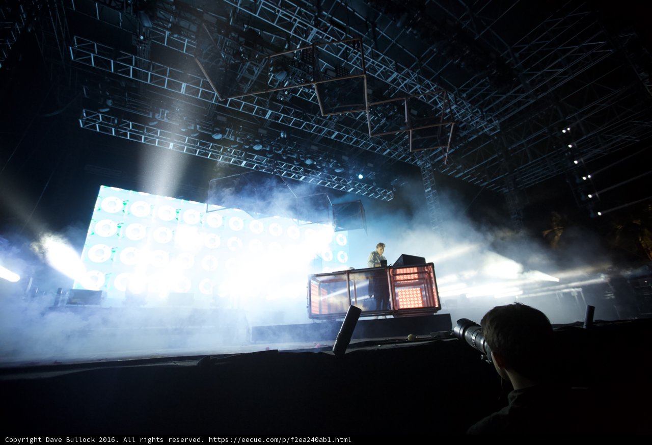 Smoke and Spotlights at the Rock Concert