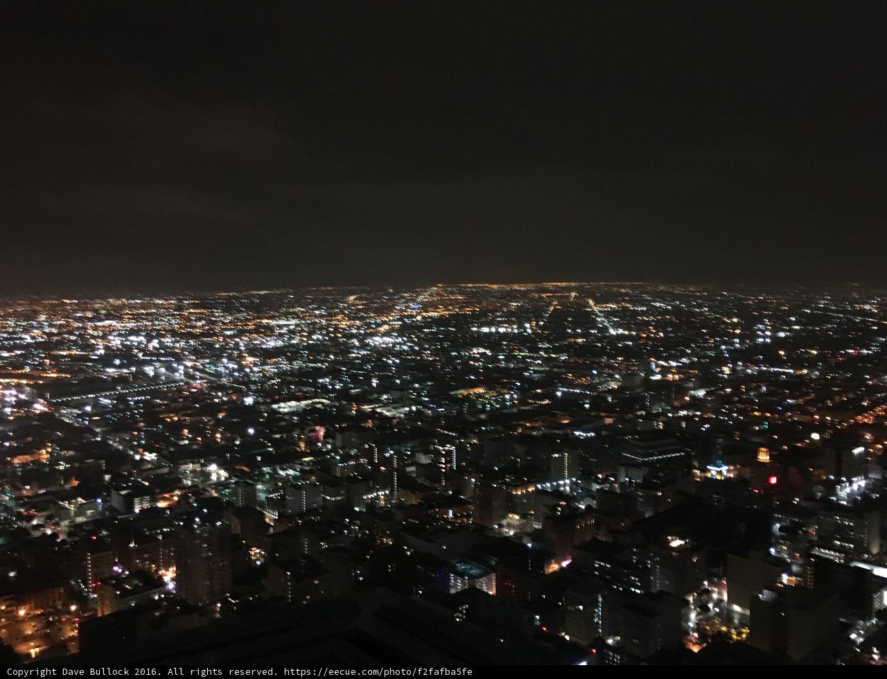 Nighttime Skyline of Downtown LA