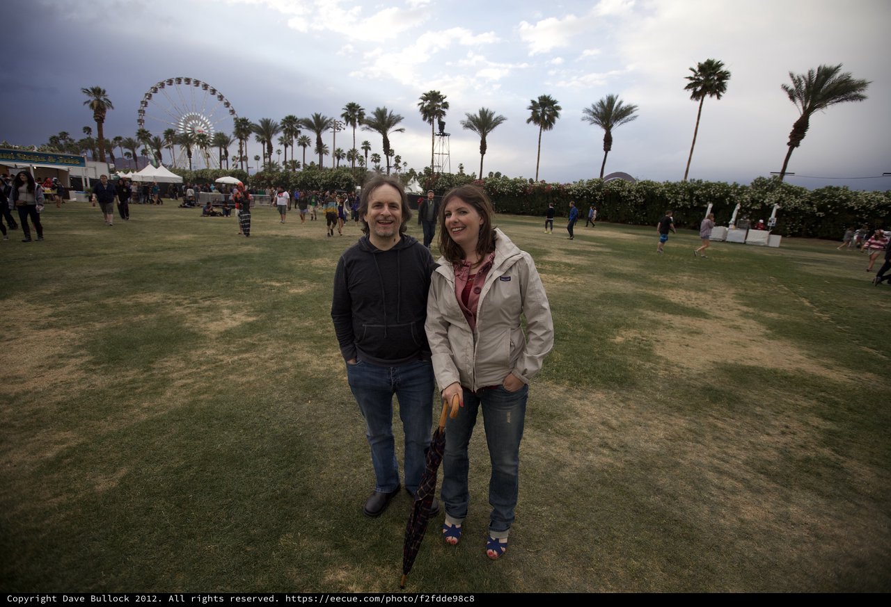 Couple Smiling at Coachella Music Festival 2012