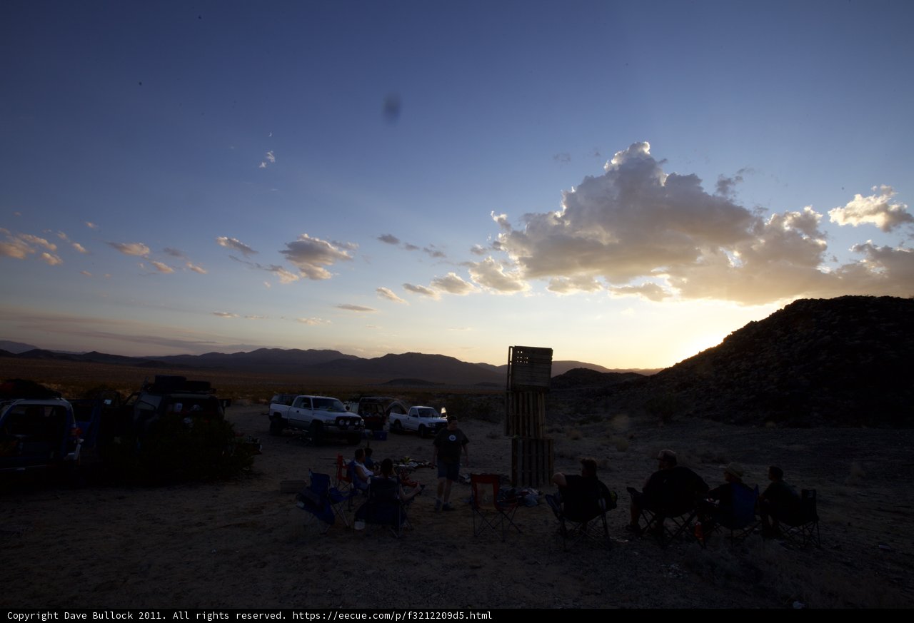 Sunset Campfire Gathering