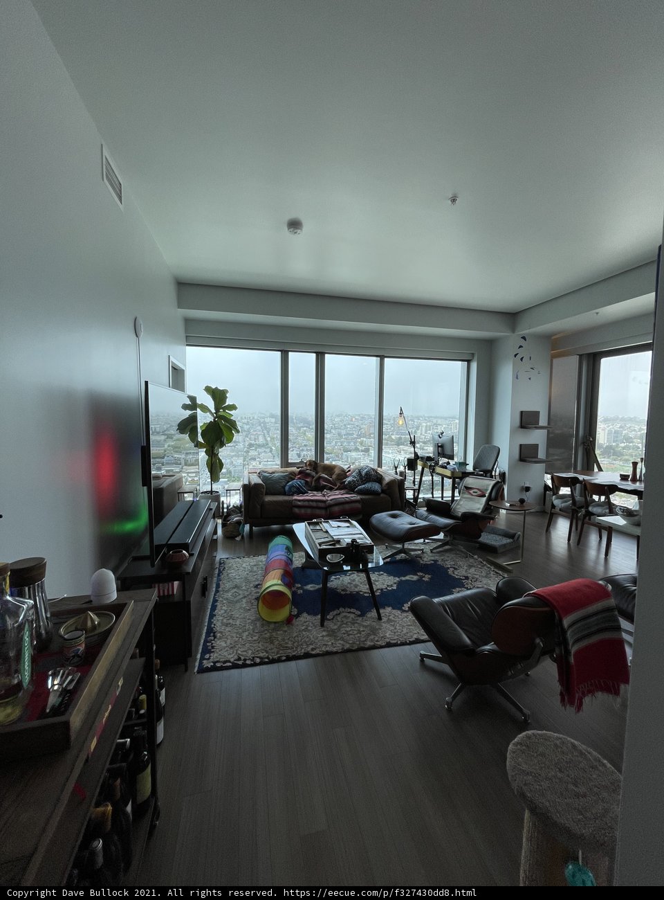 Cozy Living Room with a View