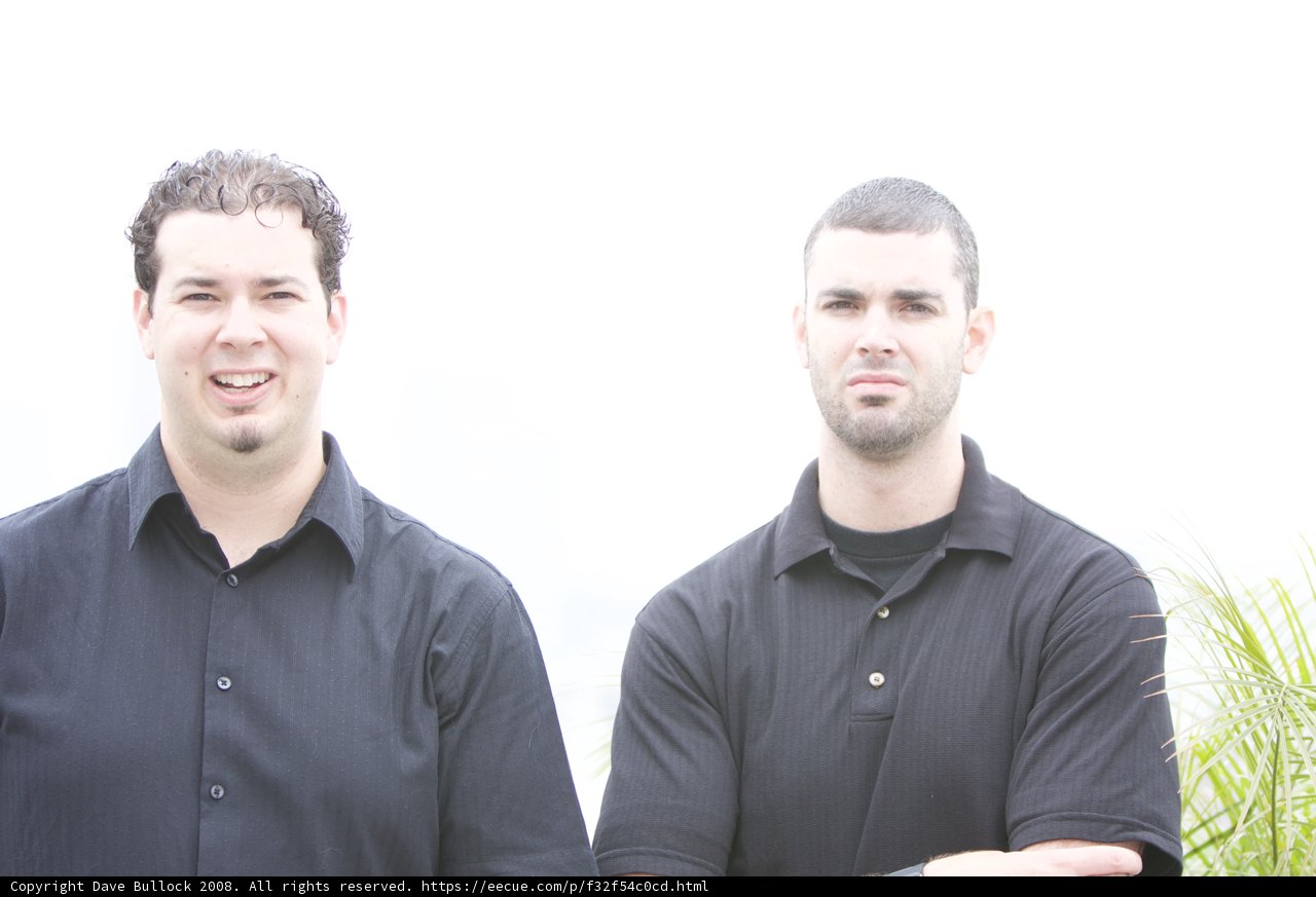 Smiling Pair In Black Shirts