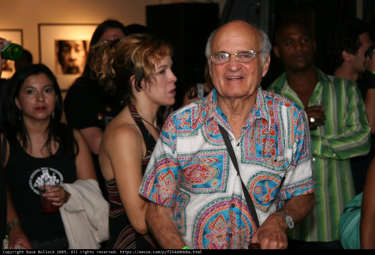 Colorful Elderly Gentleman at Night Club