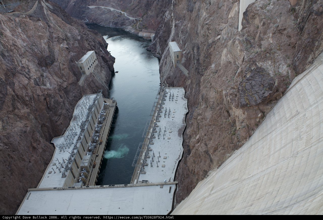 Hoover Dam's Majestic View from Above