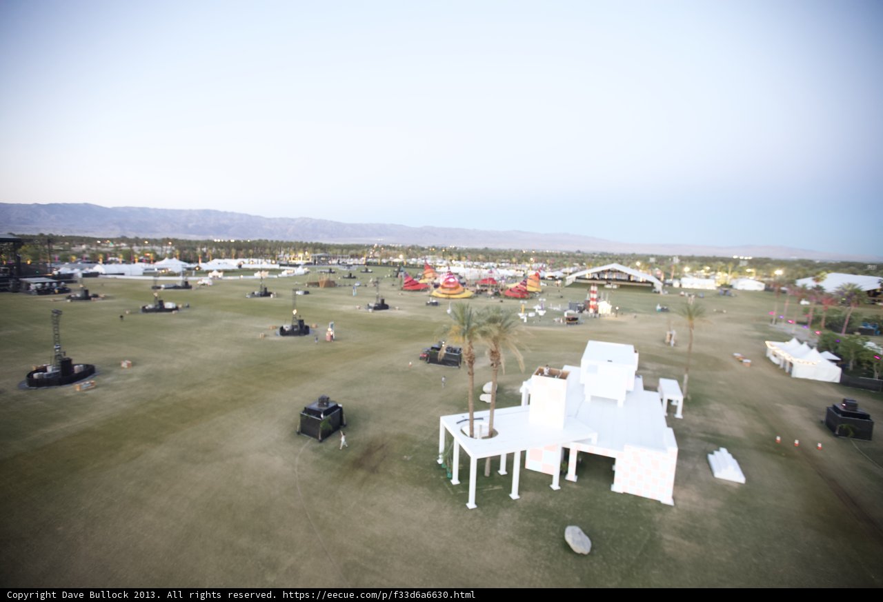 Aerial View of Coachella Weekend 2