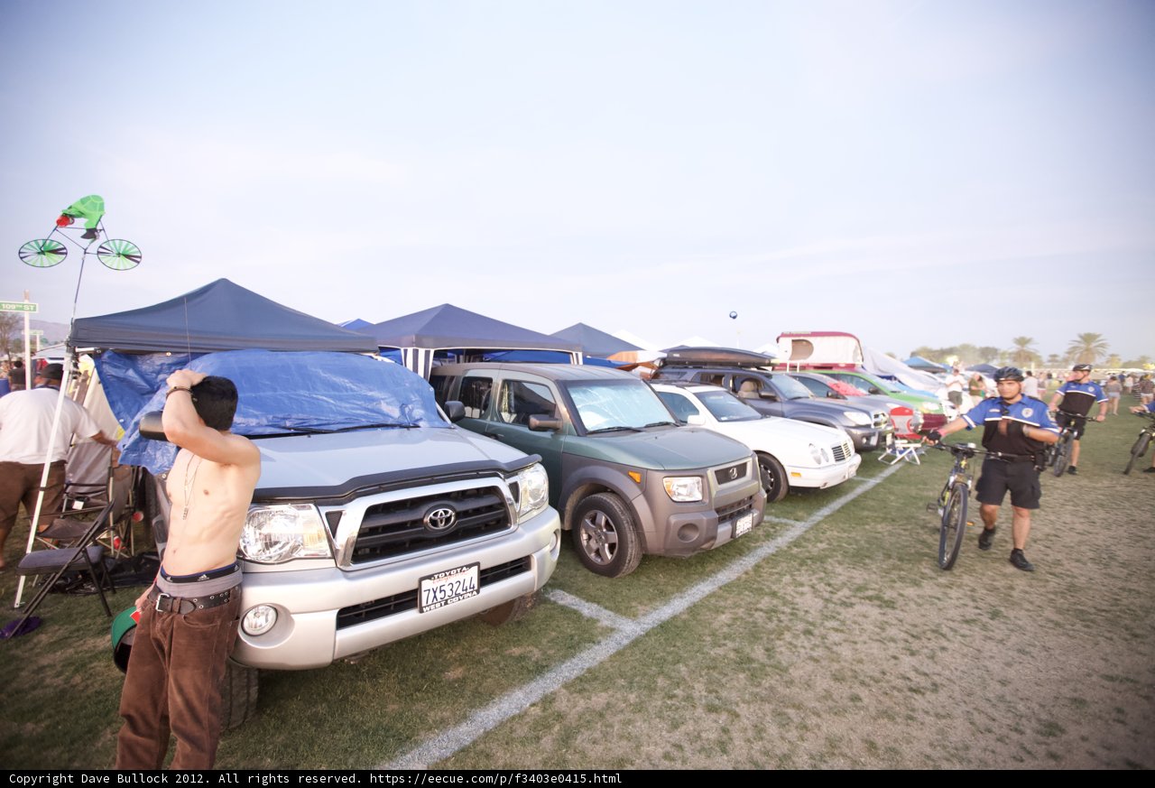 Camping at Coachella
