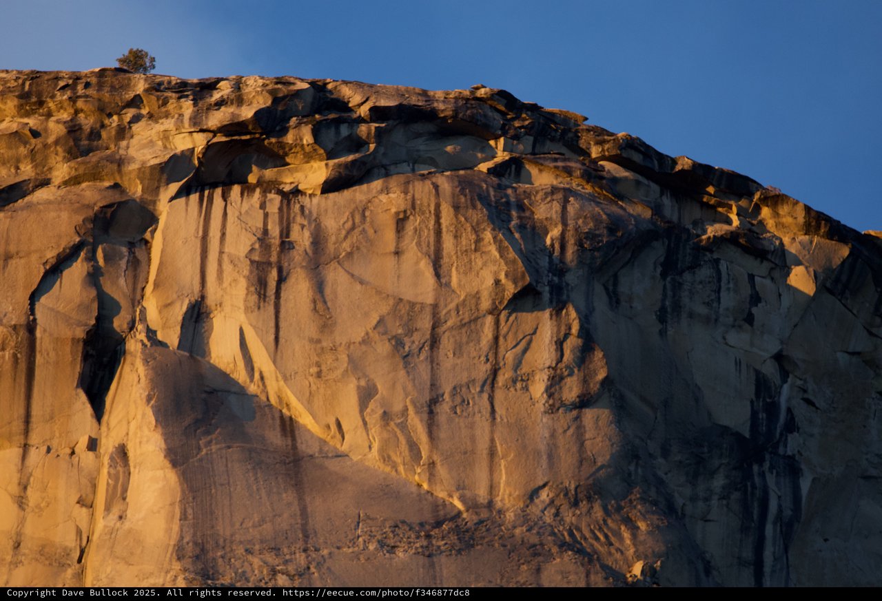 Golden Hour Light on Dramatic Cliff Face