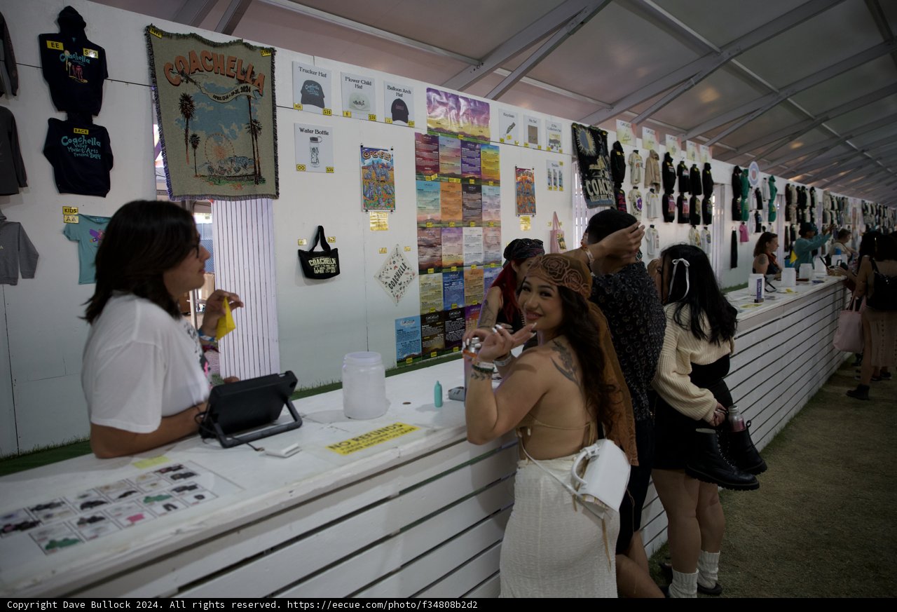 Behind The Scenes at Coachella 2024: The Merchandise Booth