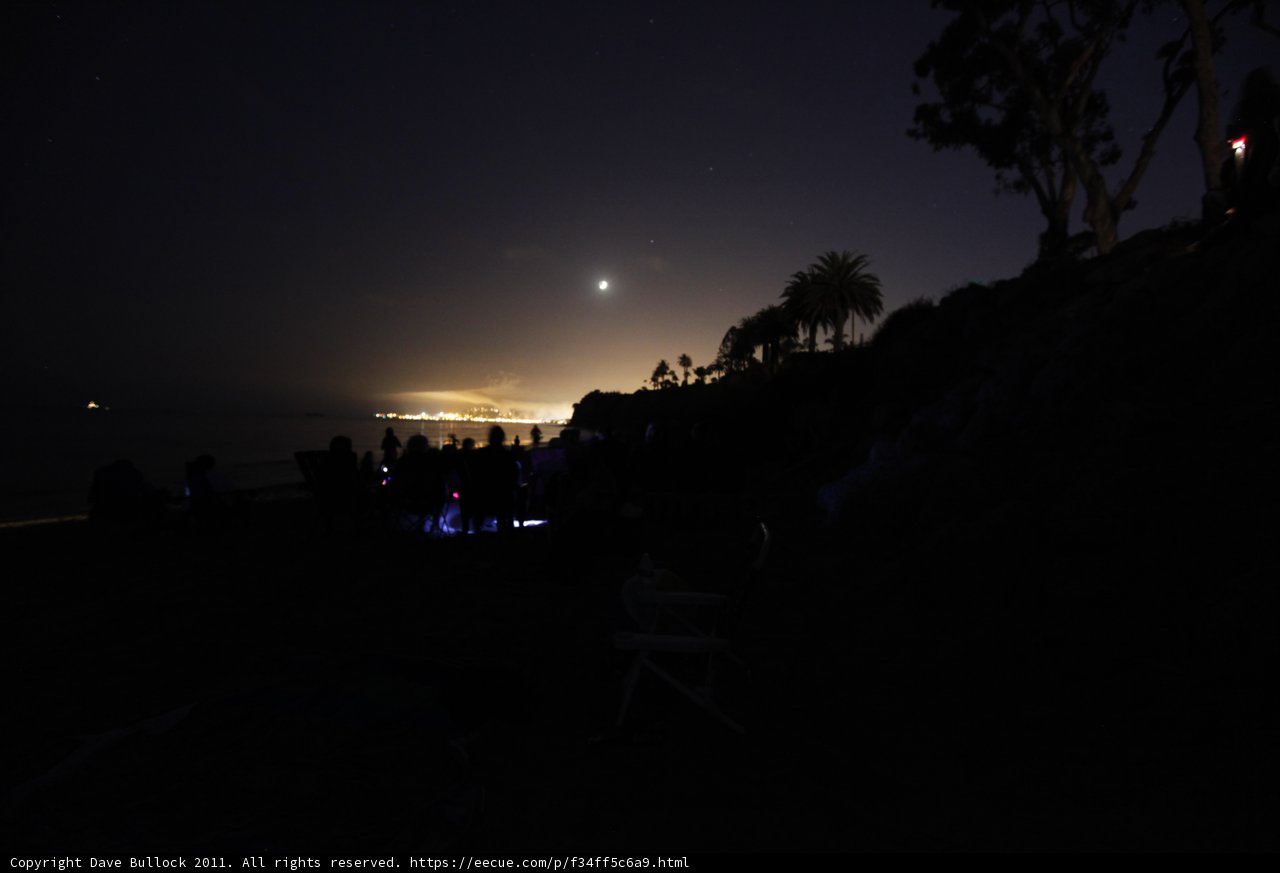 Nighttime Beach Gathering