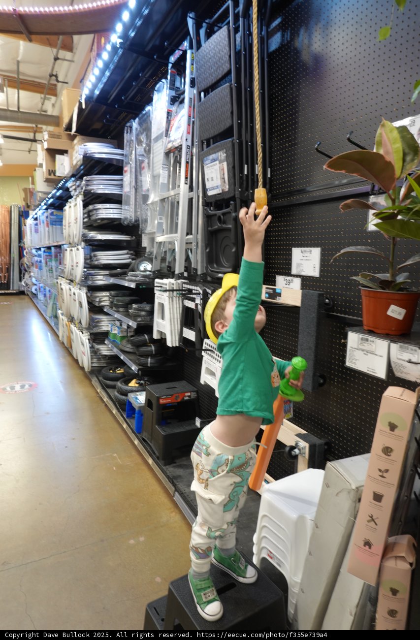 Little Explorer in the Warehouse