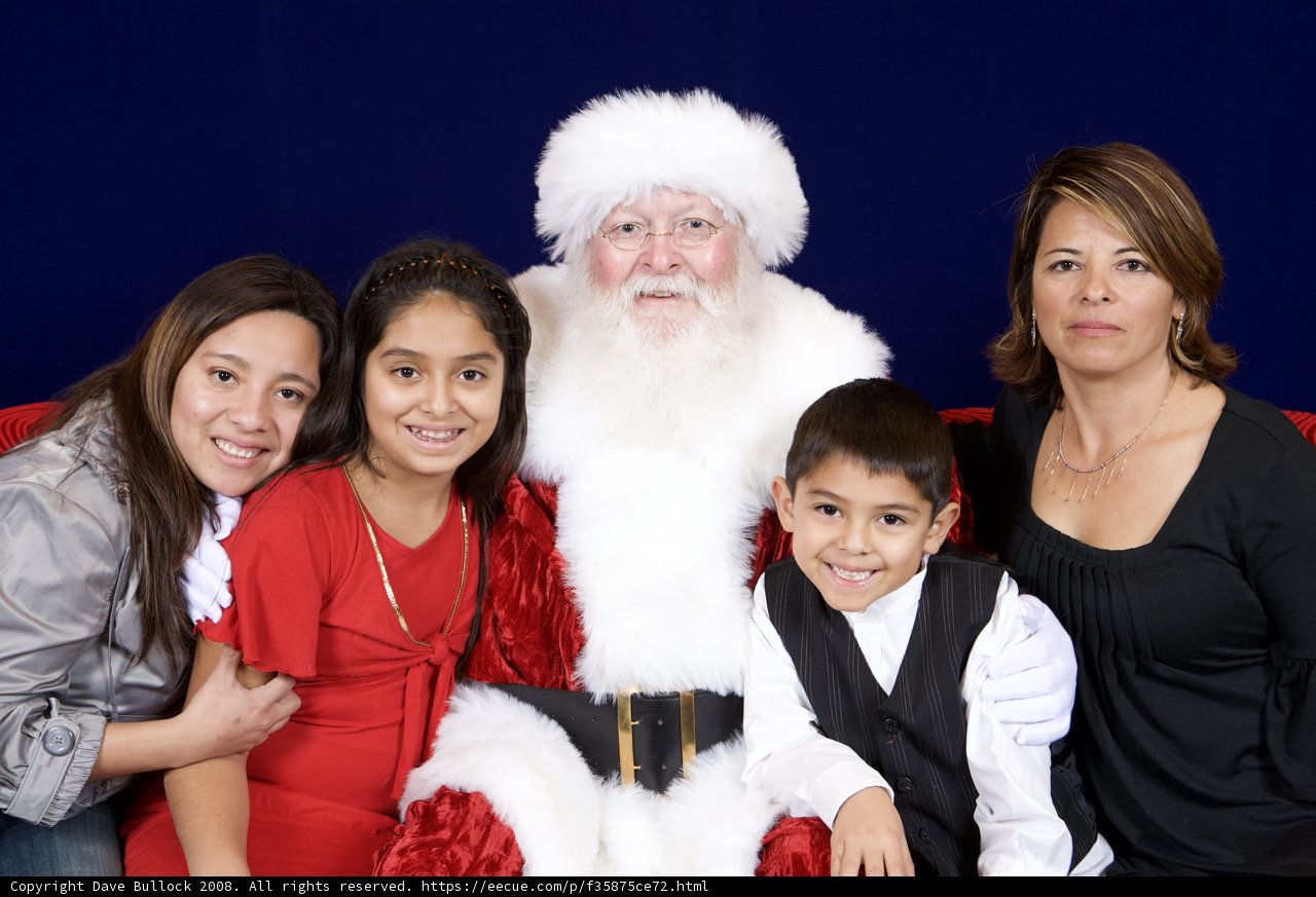 Smiling with Santa
