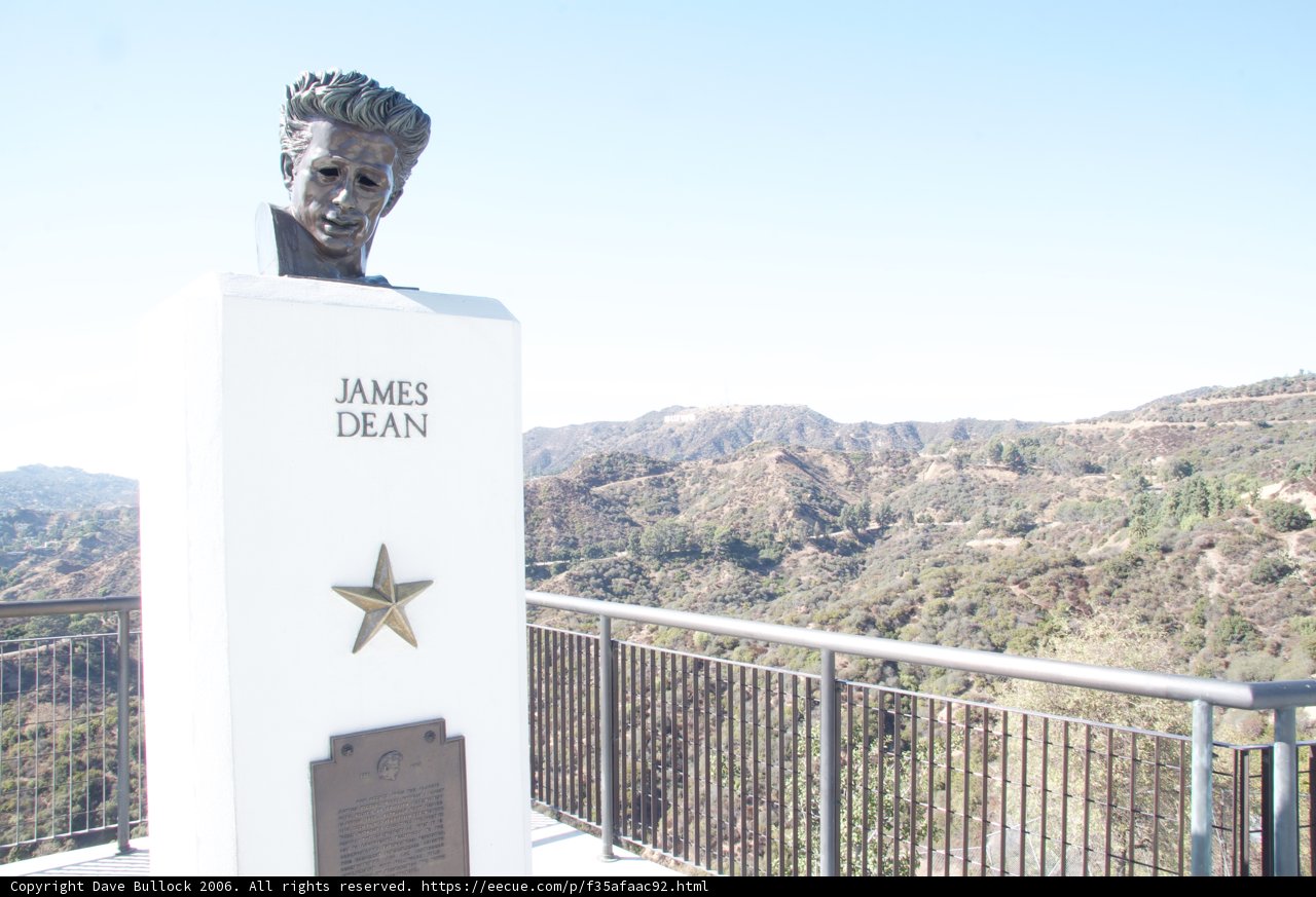 James Dean Statue on the Hill