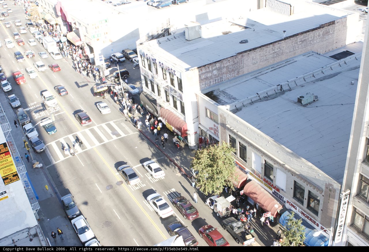 Aerial View of the bustling city