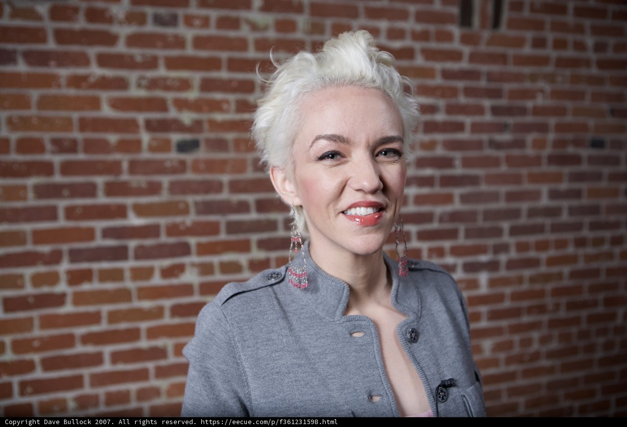 Happy Lady in Gray Jacket