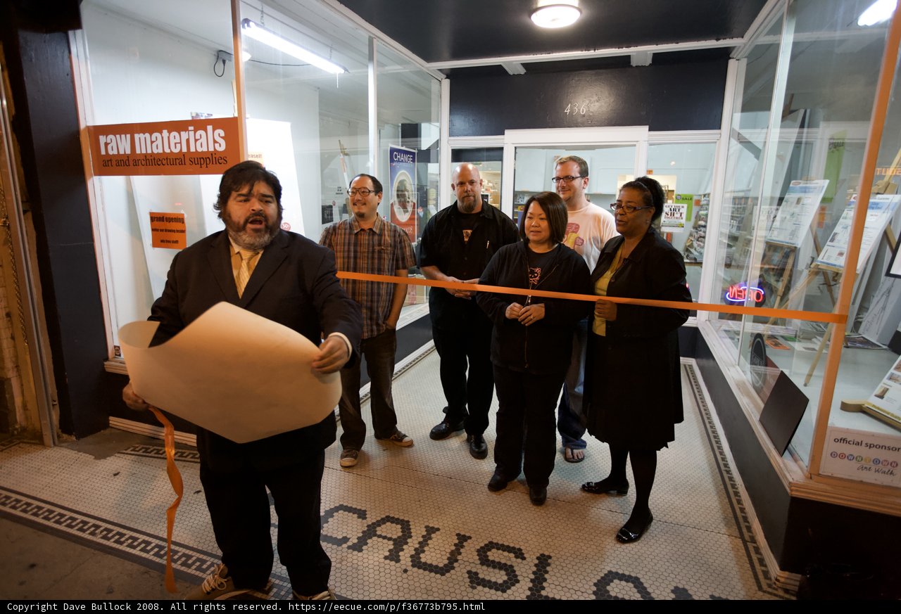 Group of People in Front of Store