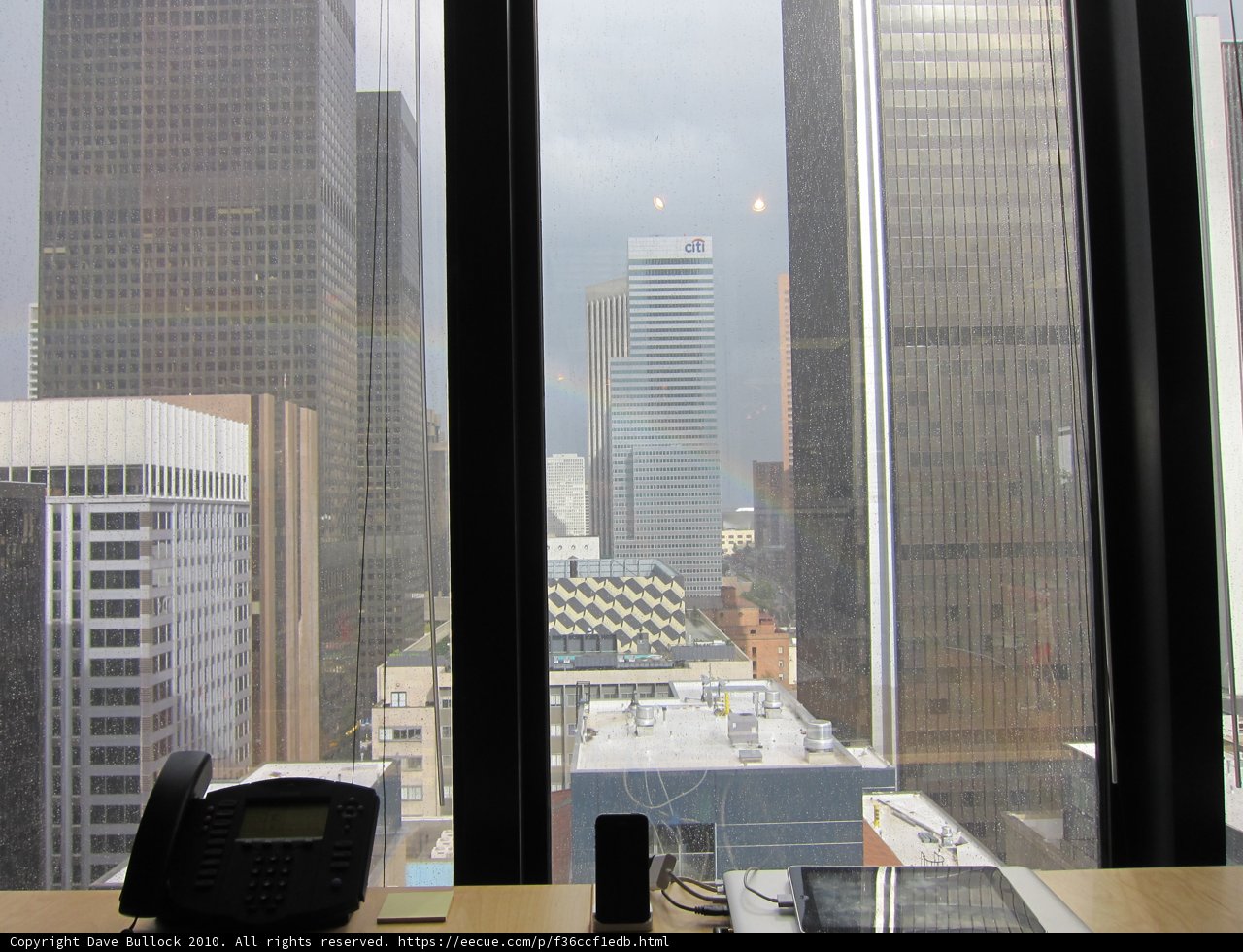 Cityscape View from a Window