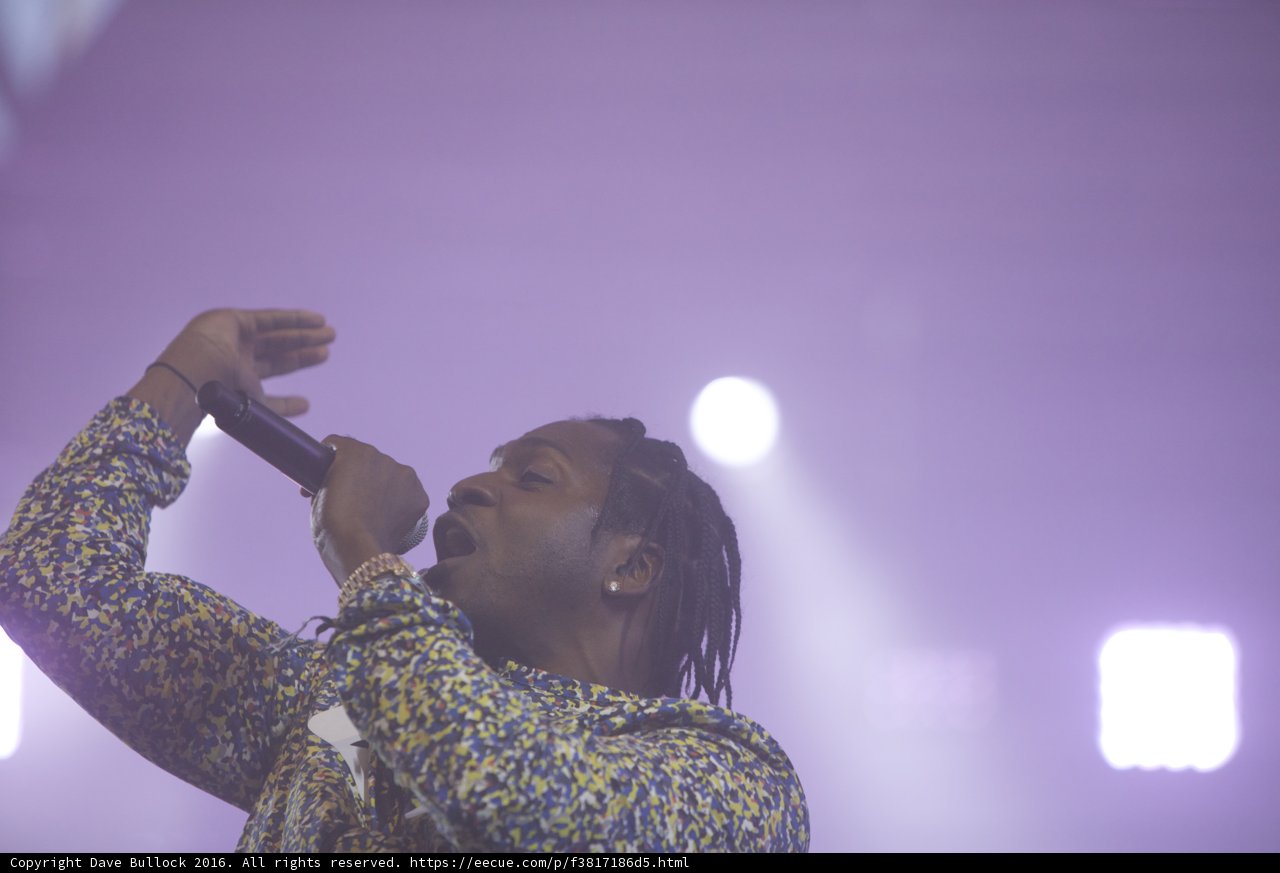 Pusha T Rocks the Mic with his Dreadlocks