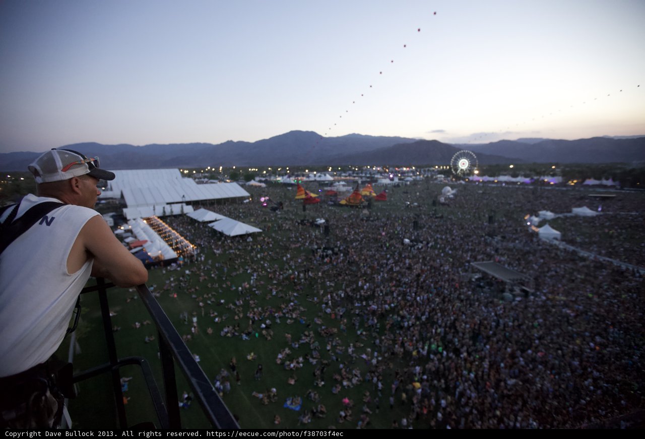 Overlooking the Crowd at Coachella