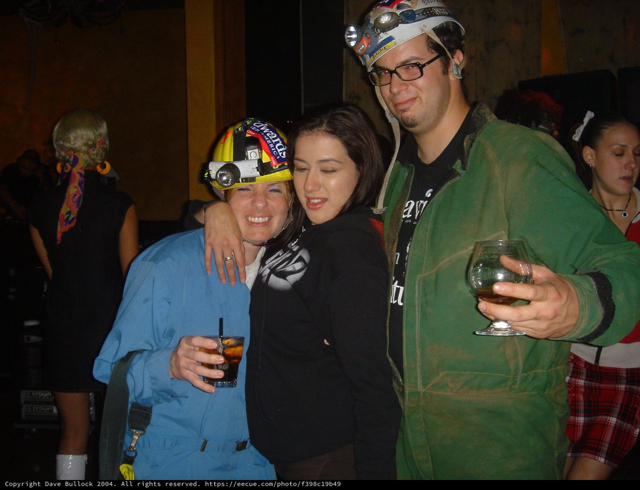 Halloween Party Trio in Costume Headgear 2004