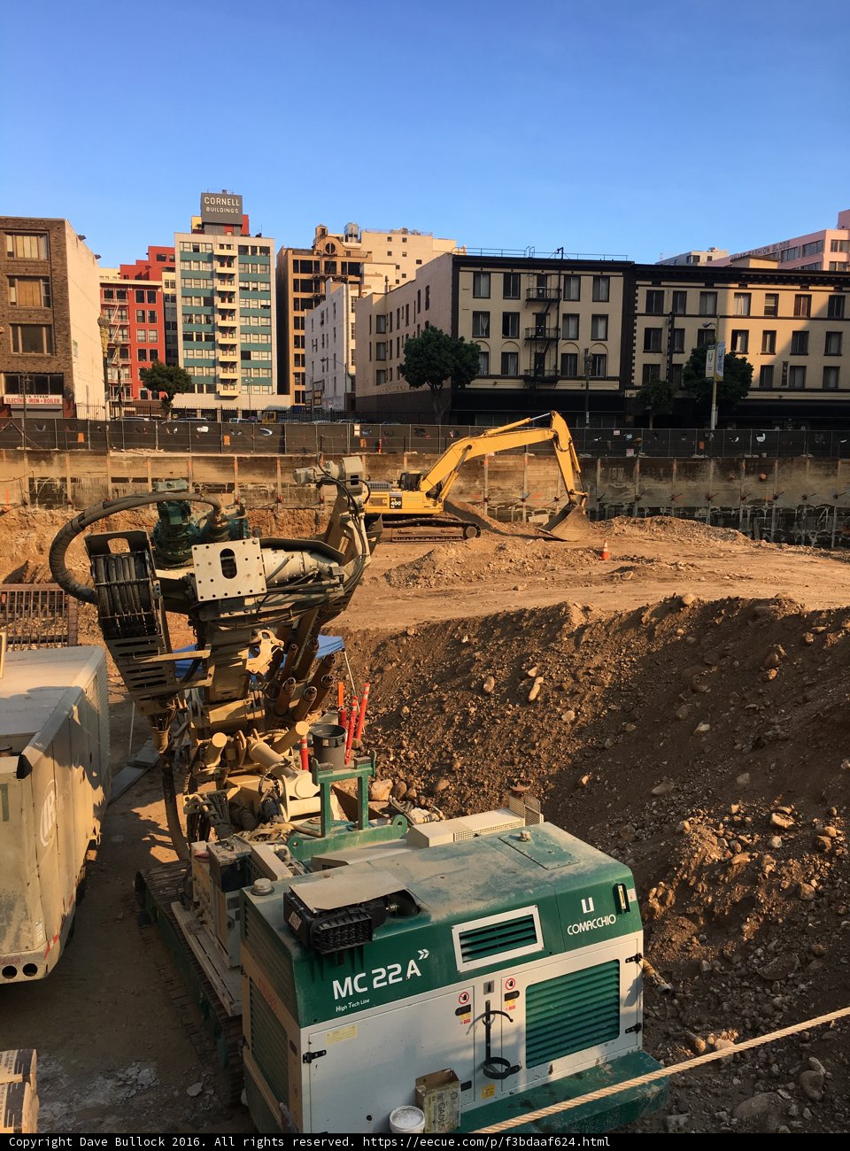 Urban construction site in Los Angeles