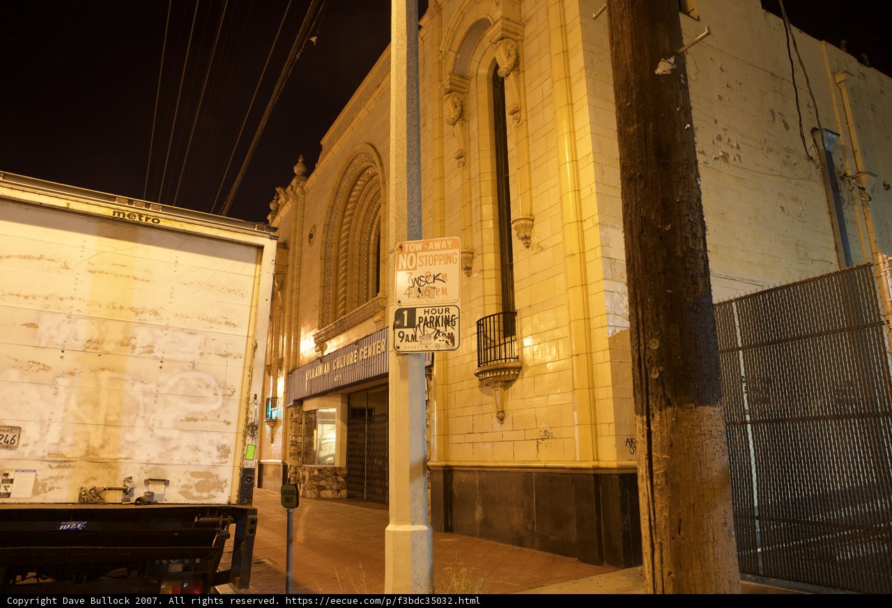 Nighttime Urban Path Sign
