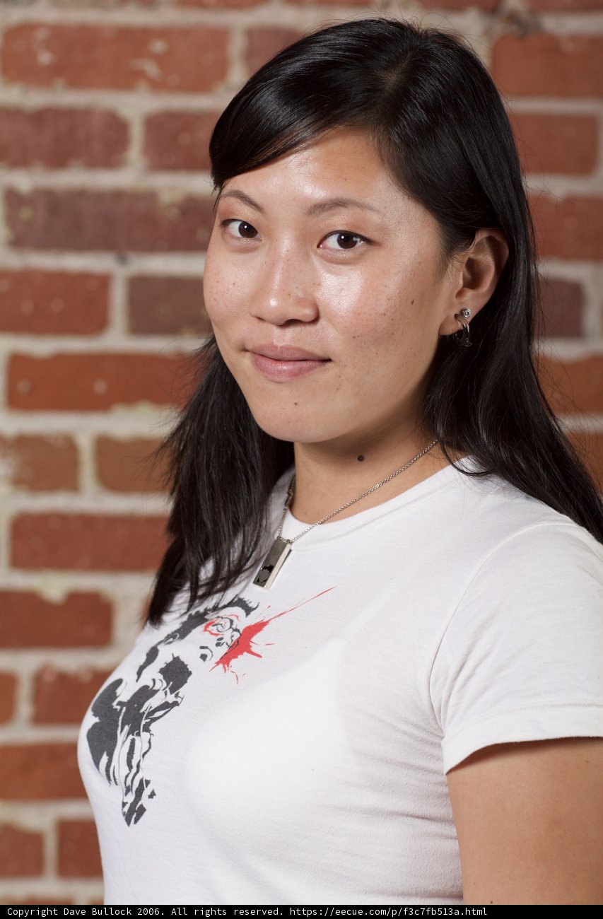 White T-Shirt Against the Brick Wall