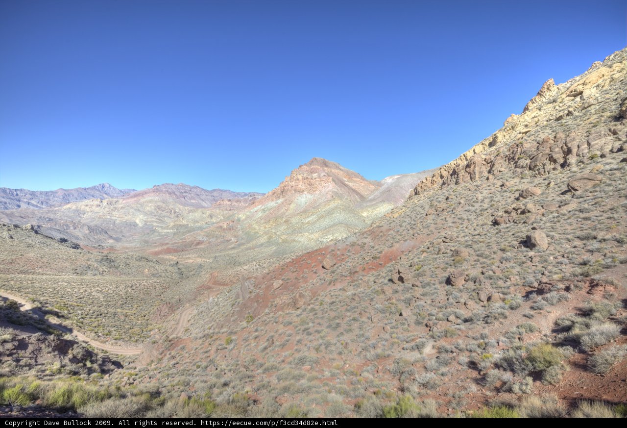 Majestic Mountain Range in Death Valley