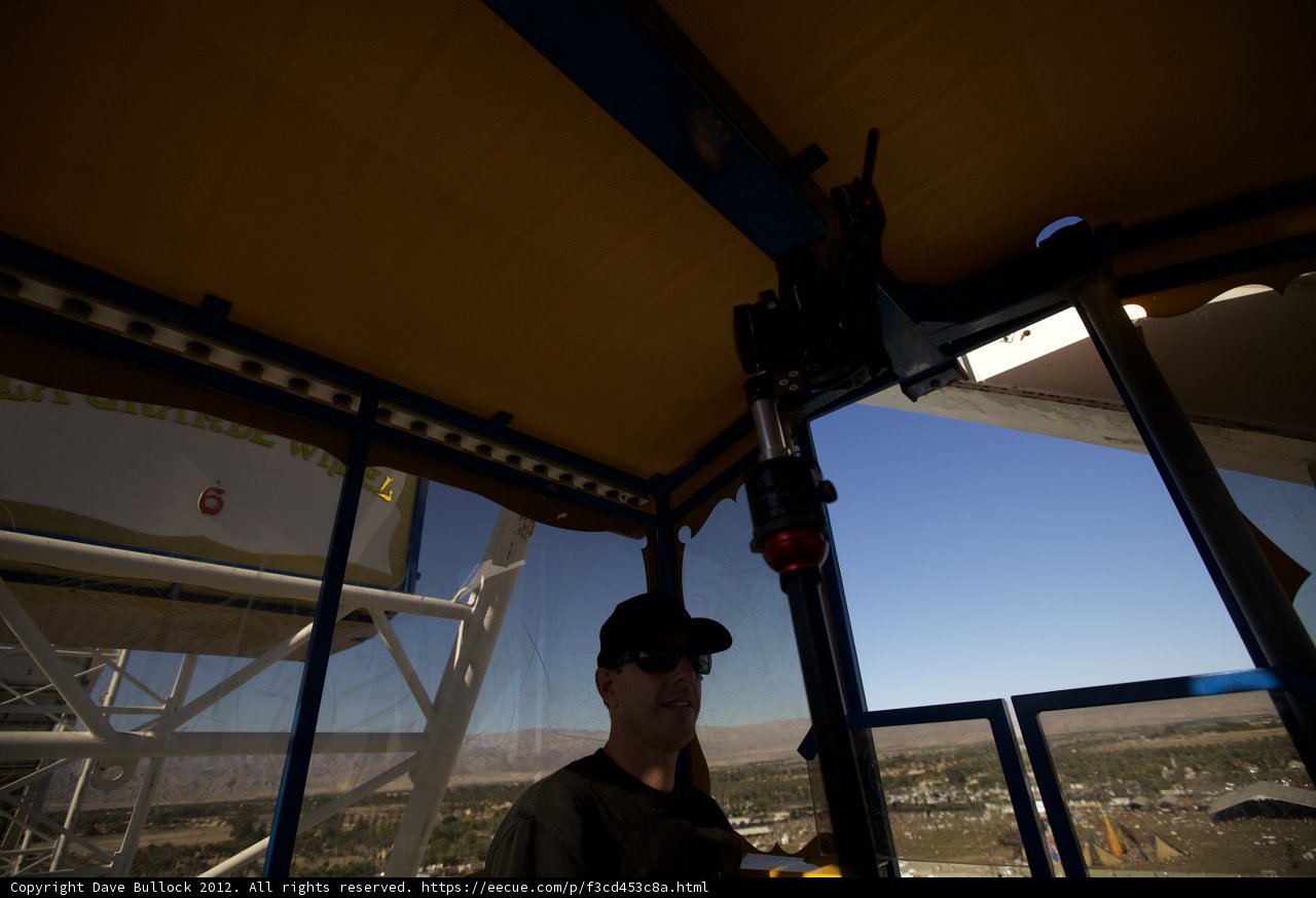 Man in Metal Structure