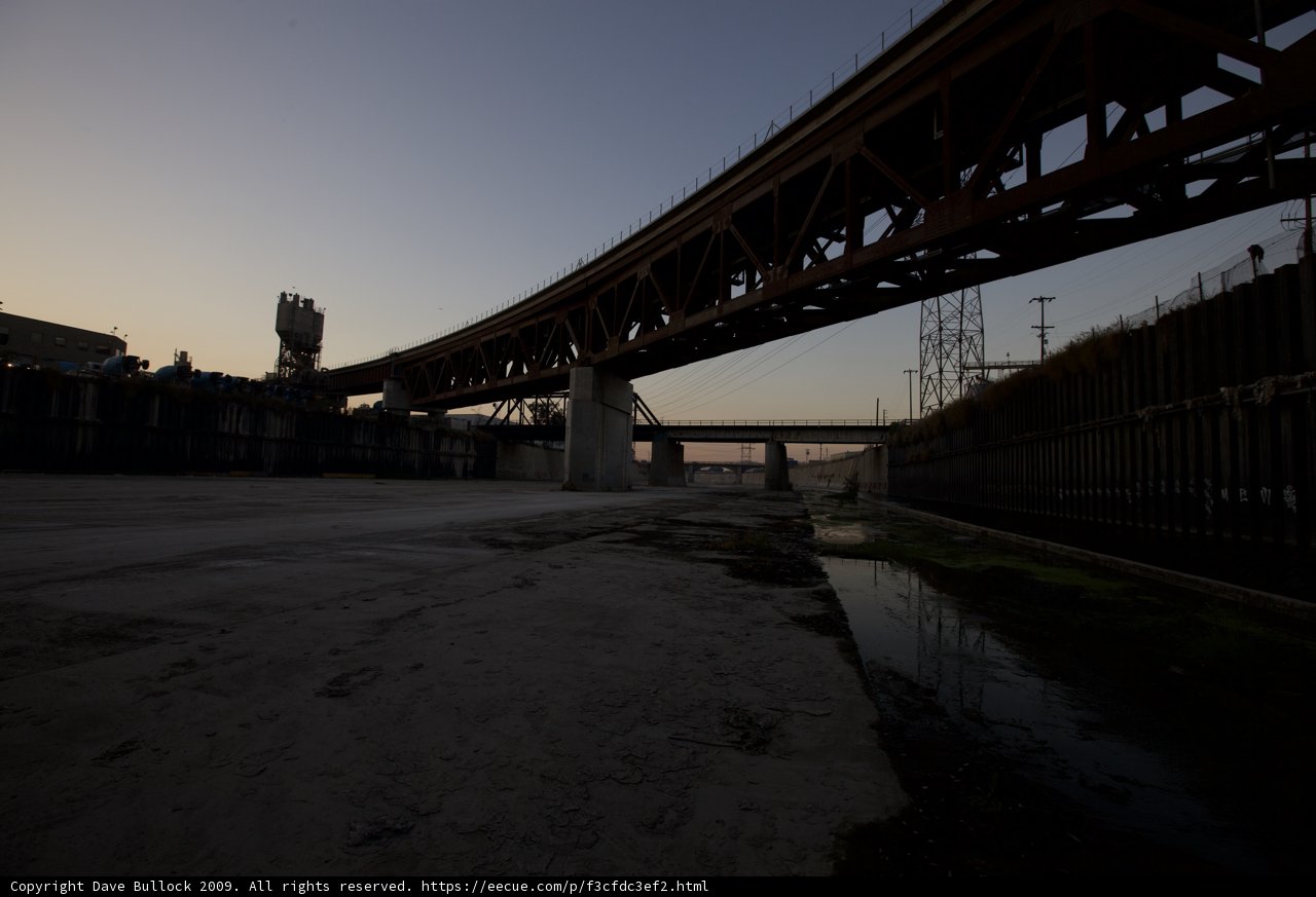 Overpass over industrial canal