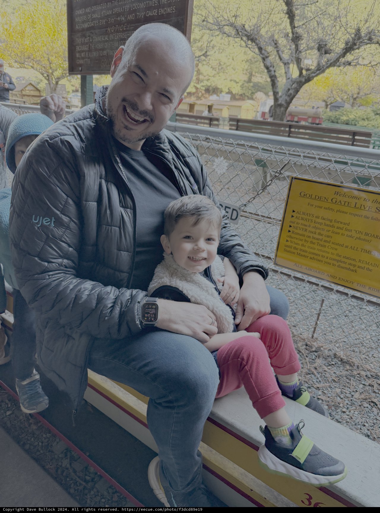 Father and Child at Golden Gate Live Railway