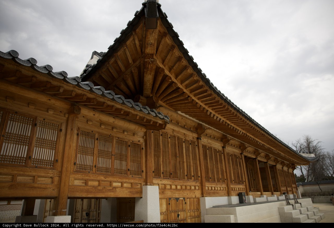 Majestic Monastery Roof in Korea