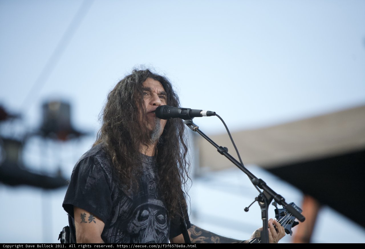 Tom Araya Rocks the Stage with his Guitar