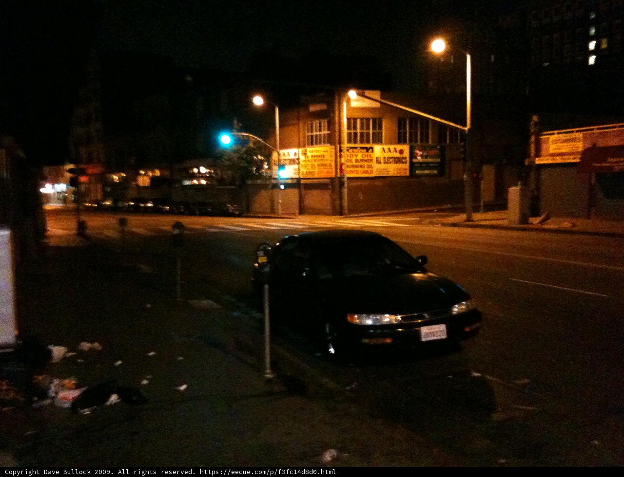 Parked Sports Car in the City