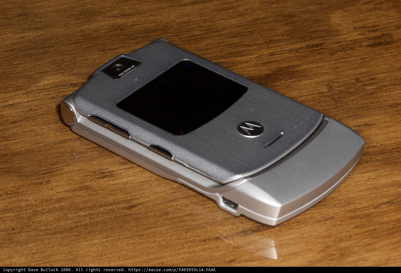 Shiny Silver Cell Phone