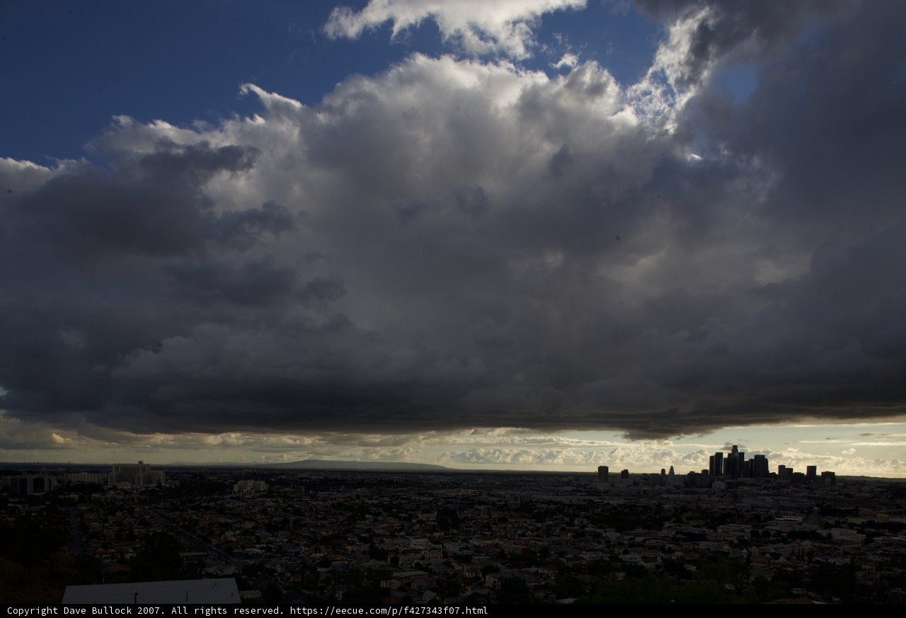 Storm Brewing Over The City Of Angels