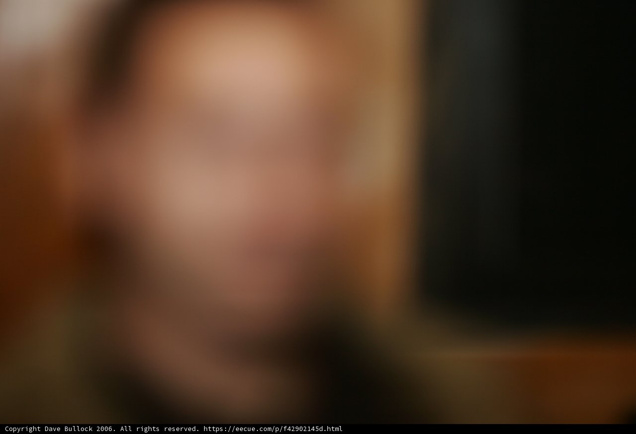 Blurry Portrait of a Person in a Dark Room