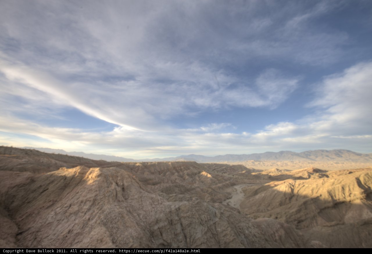 Majestic View of Anza Borrego's Mountains and Desert