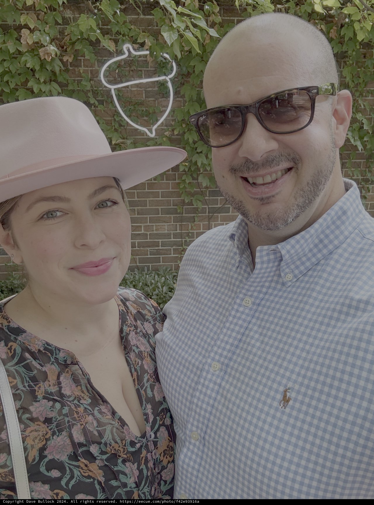 Happy Couple Portrait in Garden Setting