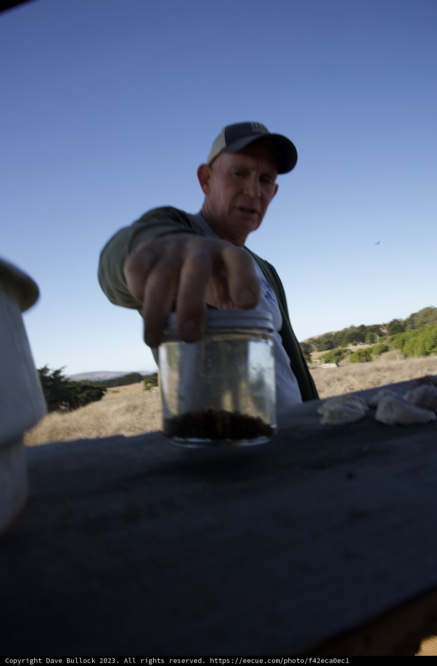 Embracing Nature; A Man and His Jar of Water