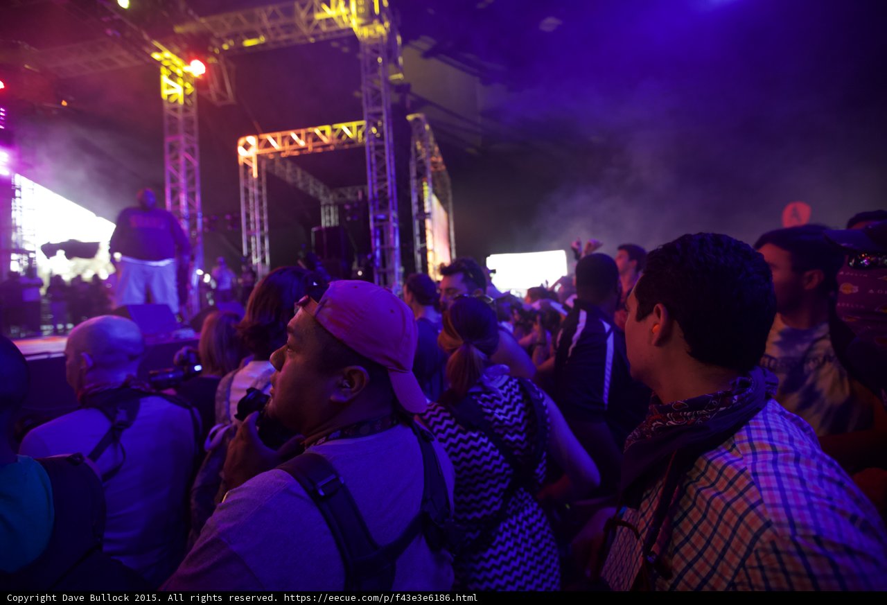 Crowd Near Stage Truss