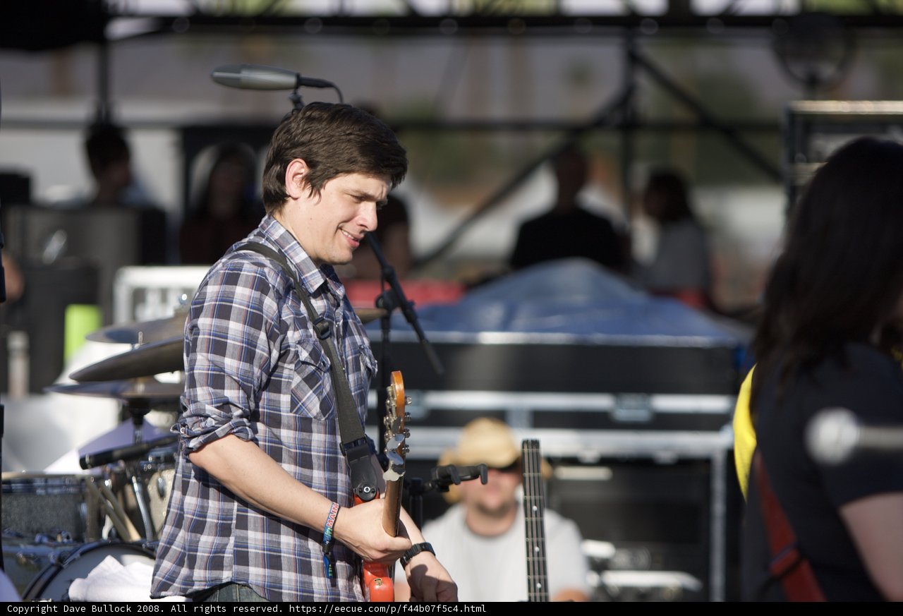 Guitarist Strumming Away at Coachella Music Festival