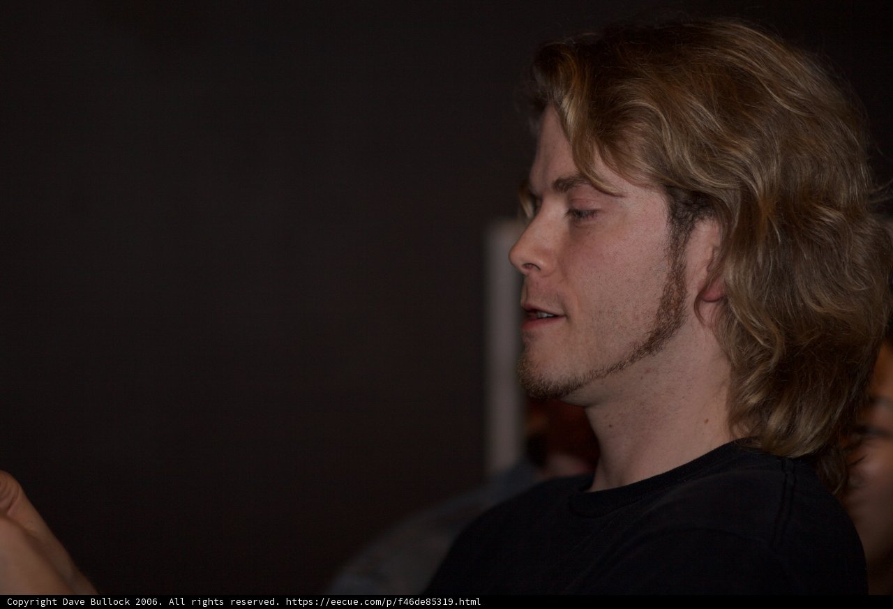 Long-haired Man in a T-Shirt