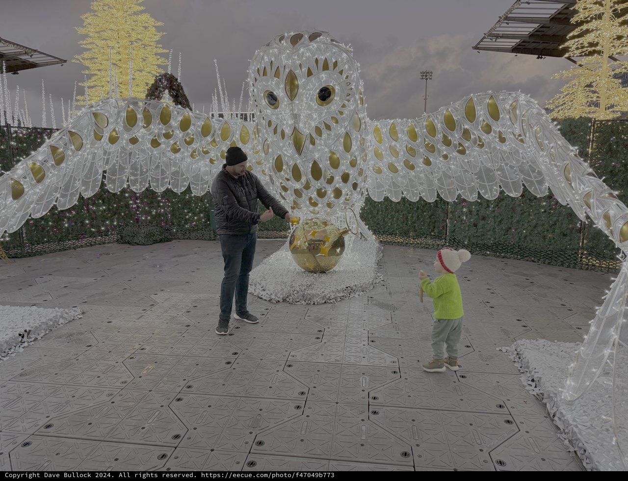 Interactive Owl Installation Delights Young Visitor