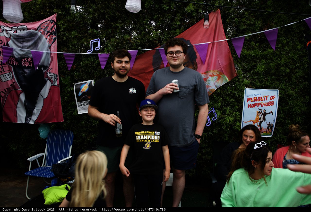 Celebrating Cam's Graduation Outdoors