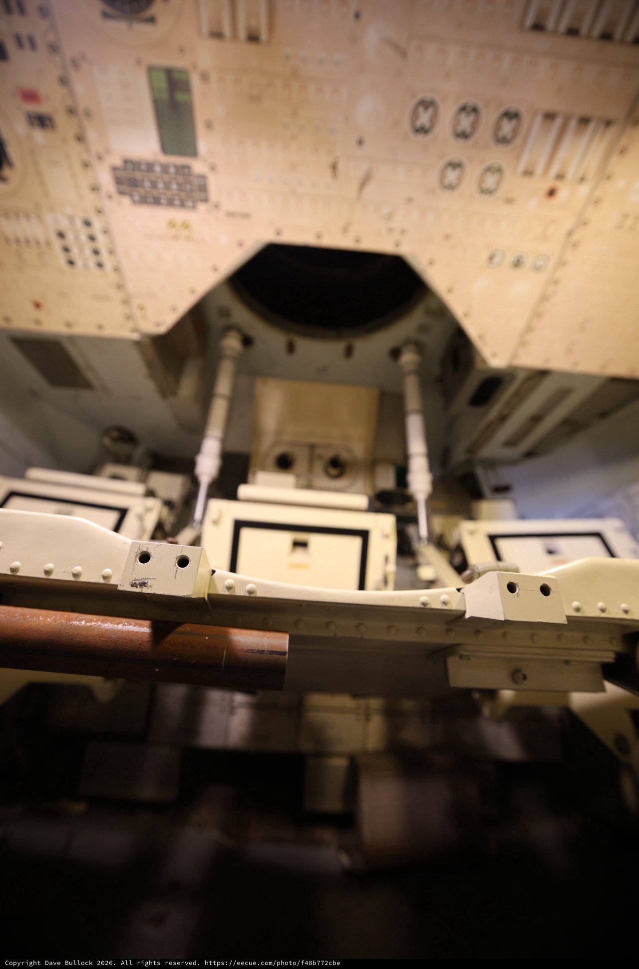 View Inside Apollo Command Module at USS Hornet Museum