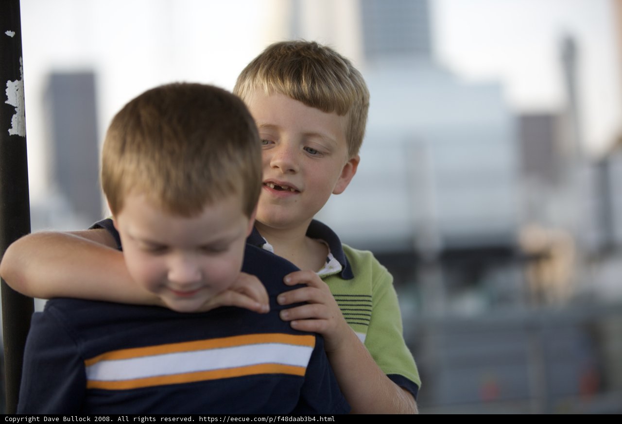 A Heartwarming Hug in the City