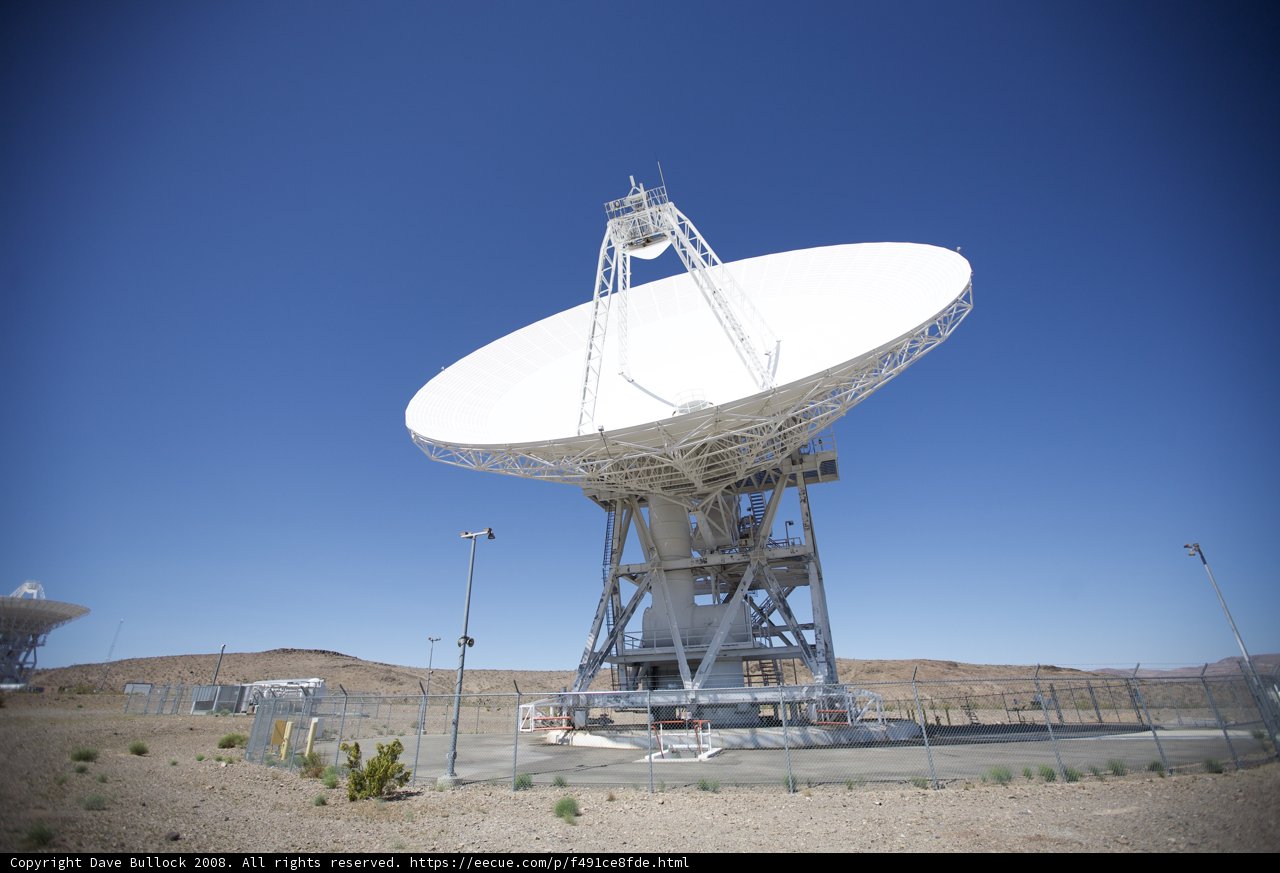 Glistening Goldstone Radio Telescope