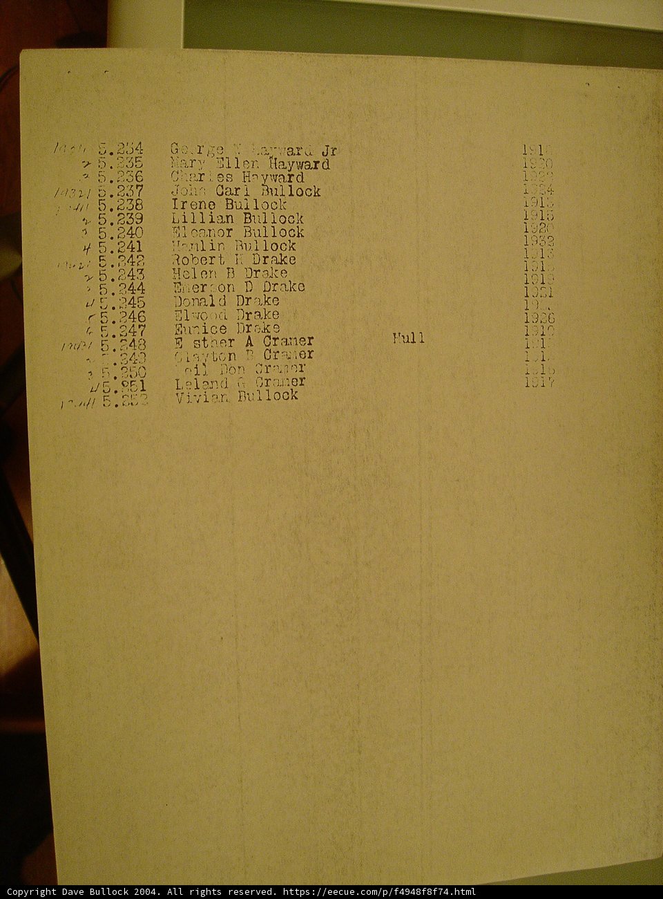 Numbered List