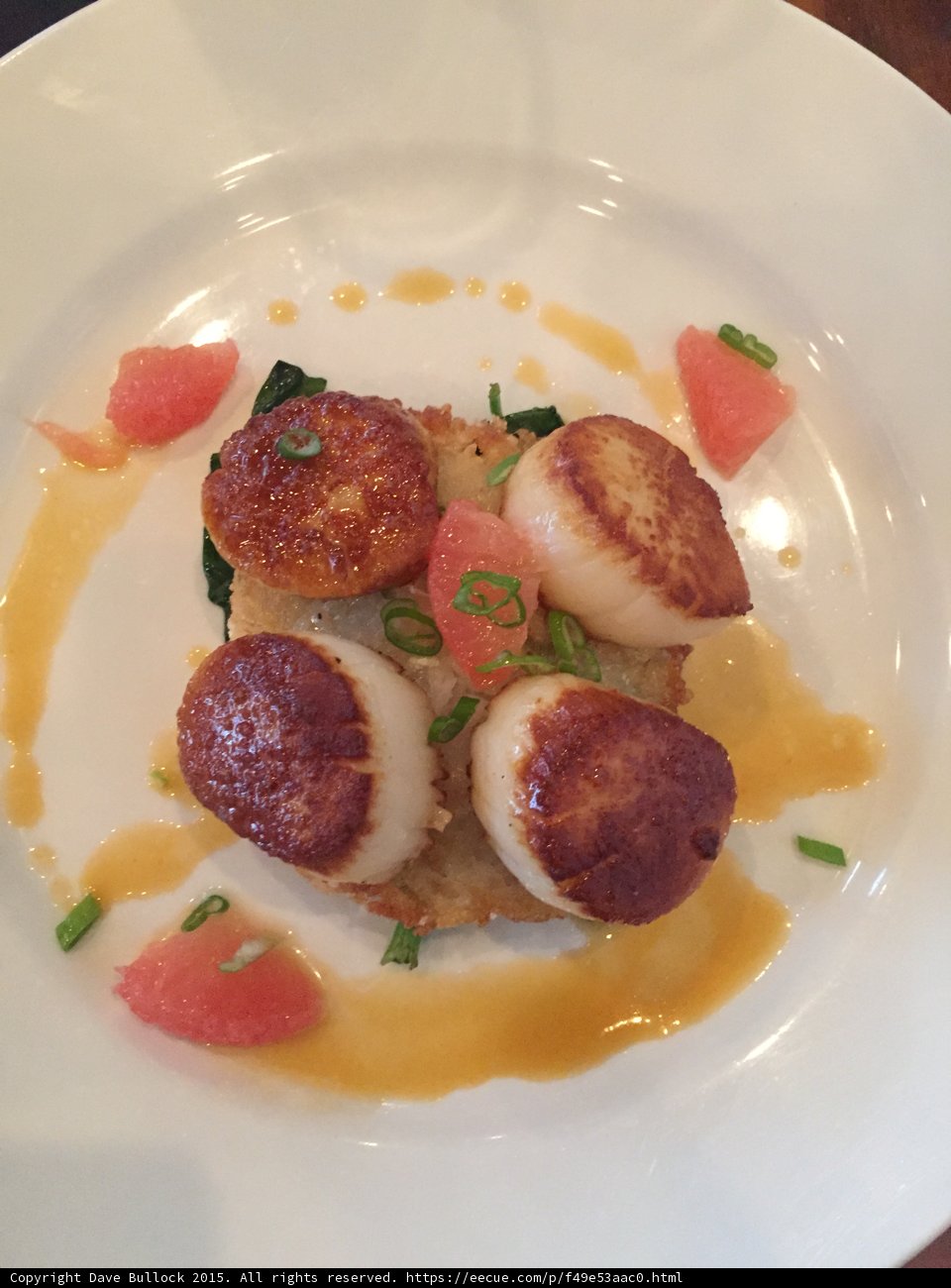 Scallop Dish at Austin Restaurant